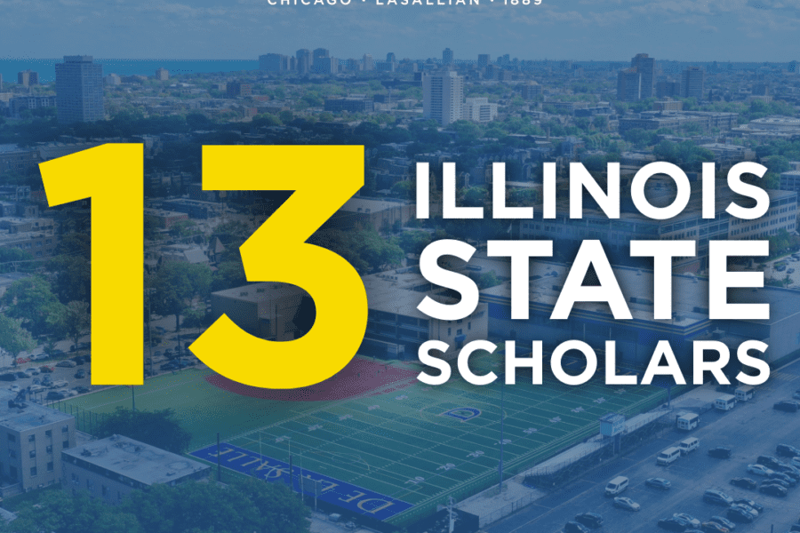 Thirteen Illinois State Scholars announcement image.